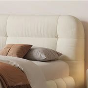 AAH Home Bed Frame Modern Velvet King Queen Size for bedroom Without Mattress