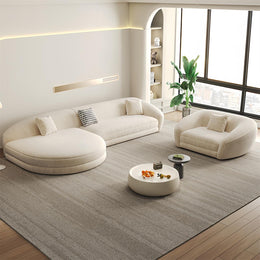 AAH Home Fleece Fabric Overstuffed Multifunction Sofa set for Livingroom Office