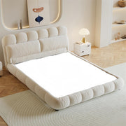 AAH Home Bed Frame Modern Velvet King Queen Size for bedroom Without Mattress