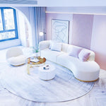 AAH Home - Living Room Sofa - Beige - Solid Wood