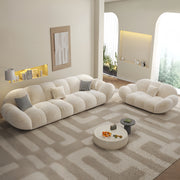AAH Home Light Luxury Fabric Cloud Shaped Sofa set for Livingroom