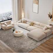 AAH Home Fleece Fabric Overstuffed Multifunction Sofa set for Livingroom Office