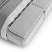 AAH Home Bed Frame Modern Velvet King Queen Size for bedroom Without Mattress