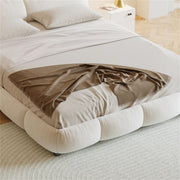 AAH Home Bed Frame Modern Velvet King Queen Size for bedroom Without Mattress