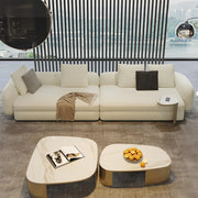 AAH Home Fleece Fabric Overstuffed Multifunction Sofa set for Livingroom Office