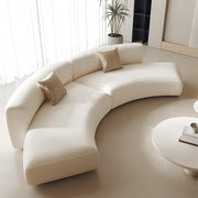 AAH Home Light Luxury Linen Cotton  Fabric Cloud Shaped Sofa set for Livingroom