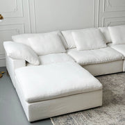 AAH Home Light Luxury Linen Cotton  Fabric Cloud Shaped Sofa set for Livingroom