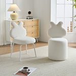 AAH Home - Dining Chair - White - Velvet
