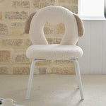 AAH Home - Dining Chair - White - Sherpa