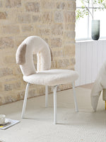 AAH Home - Dining Chair - White - Sherpa