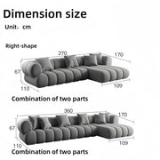 AAH Home Fleece Fabric Overstuffed Multifunction Sofa set for Livingroom Office