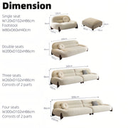 AAH Home Light Luxury Fabric Cloud Shaped Sofa set for Livingroom