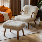 AAH Home - Dining Chair - White - Sherpa