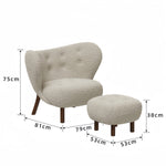 AAH Home - Lounge Chair - Beige - Sherpa