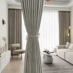 AAH Home - Curtains - Cream - Metal