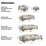 AAH Home - Sofa Set - Off-White - Solid Wood