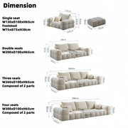 AAH Home  Light Luxury Fabric Cloud Shaped Sofa set for Livingroom