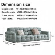 AAH Home Fleece Fabric Overstuffed Multifunction Cloud shaped Sofa Chair set for Livingroom Office