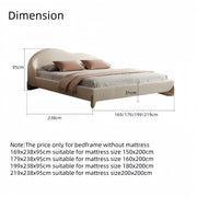 AAH Home Bed Frame Modern King Queen Size for bedroom Without Mattress