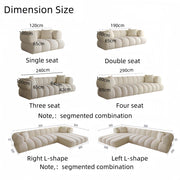 AAH Home Fleece Fabric Overstuffed Multifunction Cloud shaped Sofa Chair set for Livingroom Office
