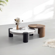 AAH Home - Coffee Table - White - Marble
