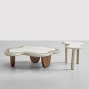 AAH Home - Coffee Table - White - Marble