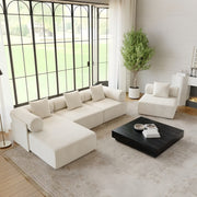 AAH Home - Sofa Set - Off-White - Solid Wood