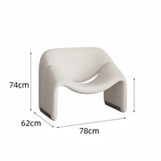 AAH Home - Lounge Chair - Cream - Velvet