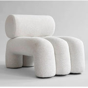 AAH Home - Lounge Chair - Off-White - Velvet