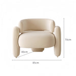 AAH Home - Lounge Chair - Off-White - Velvet