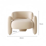 AAH Home - Lounge Chair - Off-White - Velvet