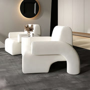 AAH Home - Lounge Chair - Off-White - Velvet
