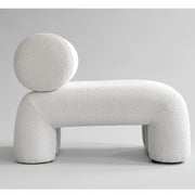 AAH Home - Lounge Chair - Off-White - Velvet