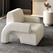 AAH Home - Lounge Chair - Off-White - Velvet