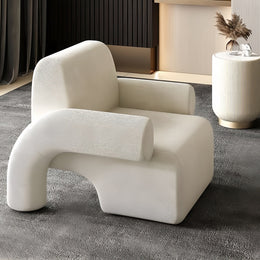 AAH Home - Lounge Chair - Off-White - Velvet