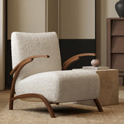 AAH Home - Lounge Chair - White - Sherpa