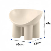 AAH Home - Lounge Chair - Cream - Velvet