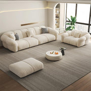 AAH Home Light Luxury Fabric Cloud Shaped Sofa set for Livingroom