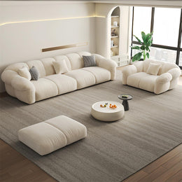 AAH Home Light Luxury Fabric Cloud Shaped Sofa set for Livingroom