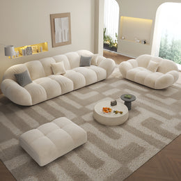 AAH Home Light Luxury Fabric Cloud Shaped Sofa set for Livingroom