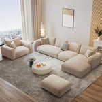 AAH Home - Sectional Sofa - Beige - Solid Wood