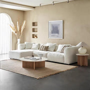 AAH Home Light Luxury Linen Fabric Tofu-block Shaped Sofa set for Livingroom