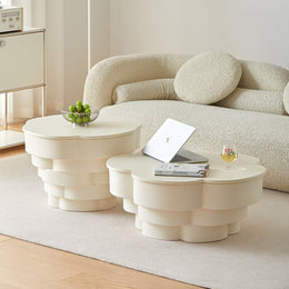 AAH Home - Coffee Table - Cream - Marble