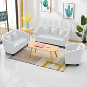 AAH Home - Living Room Sofa - White - Leather