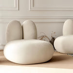 AAH Home - Lounge Chair - Off-White - Velvet