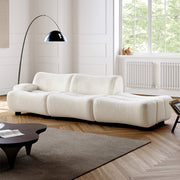 AAH Home Light Luxury Fabric Cloud Shaped Sofa set for Livingroom
