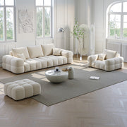 AAH Home  Light Luxury Fabric Cloud Shaped Sofa set for Livingroom