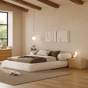 AAH Home - Bed Frame - Beige - Sherpa