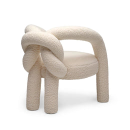 AAH Home - Lounge Chair - Off-White - Velvet