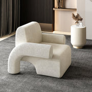 AAH Home - Lounge Chair - Off-White - Velvet